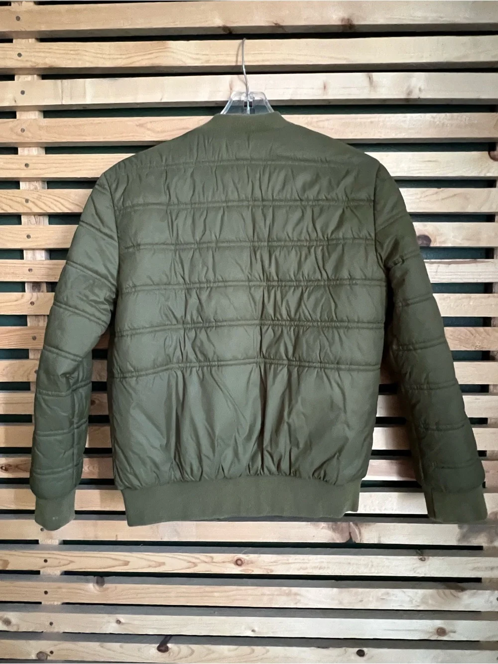 Tucker + Tate Quilted Olive Bomber Jacket
